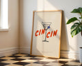 Cocktail Cin Cin Poster - GroovyGrove