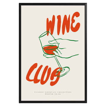 Wine Club Poster - GroovyGrove