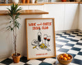 Wine and Cheese Social Club Poster - GroovyGrove