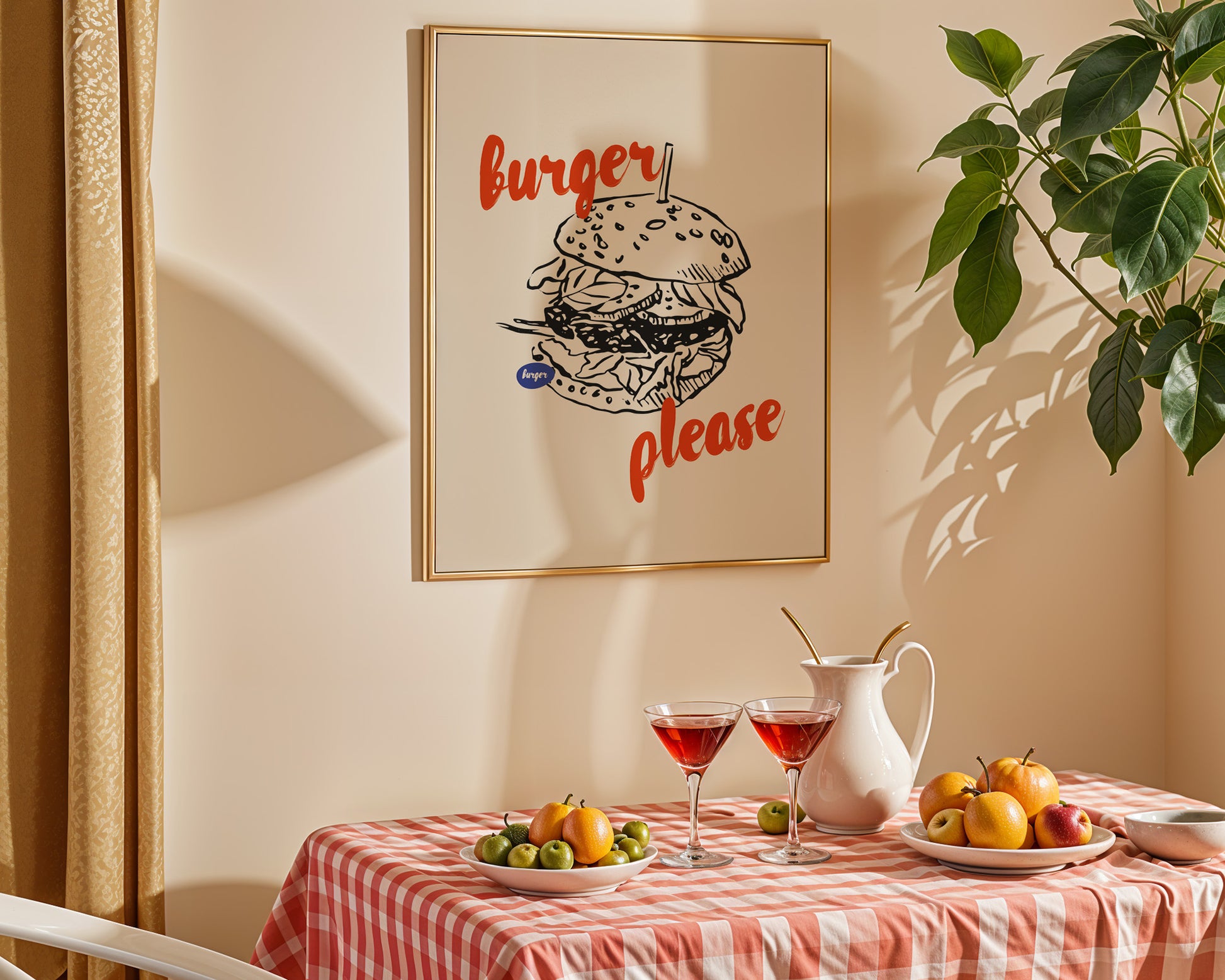 Burger Please Poster - GroovyGrove