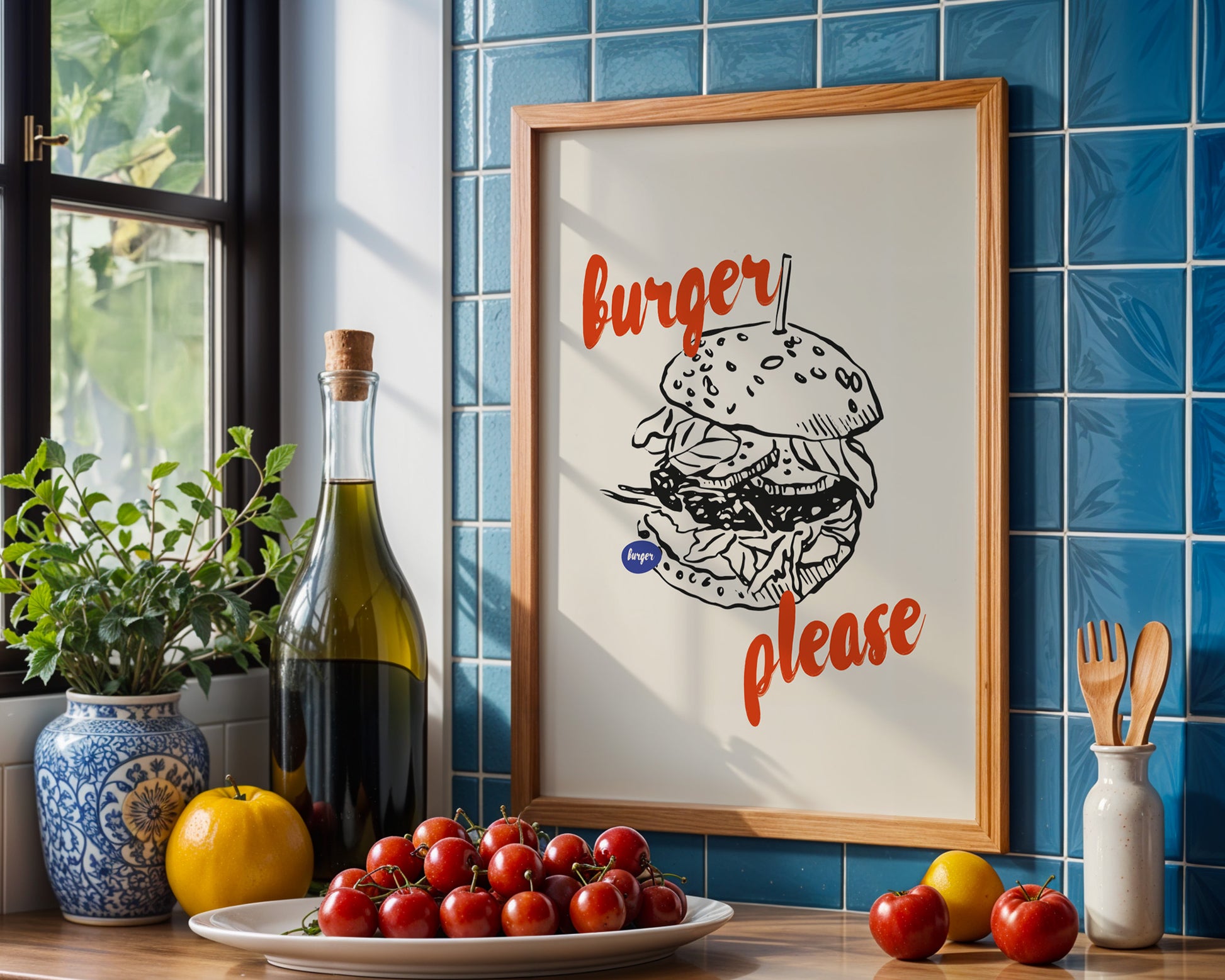 Burger Please Poster - GroovyGrove