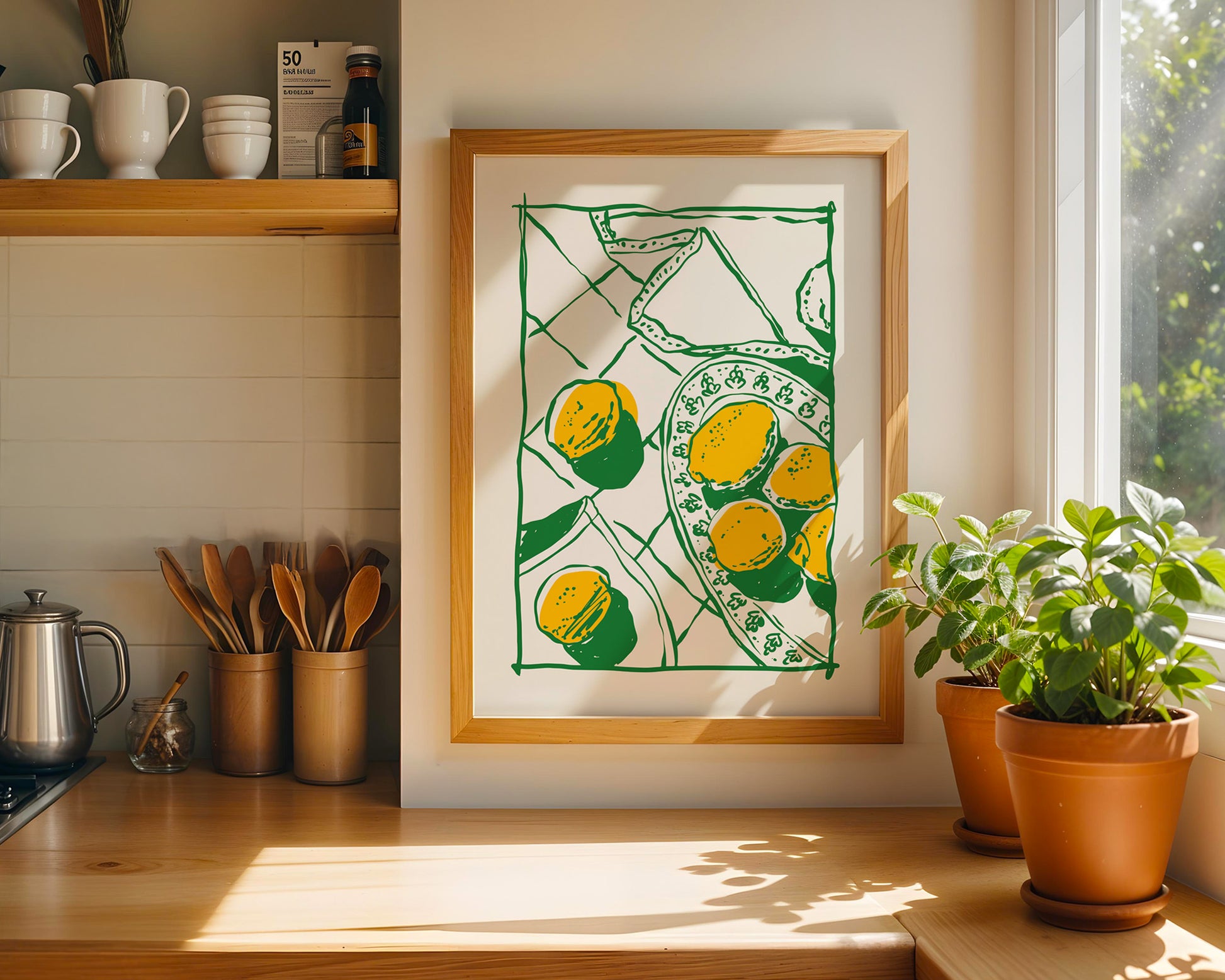 Yellow Lemons Poster - GroovyGrove