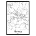 Florence Italy City Map Poster - GroovyGrove