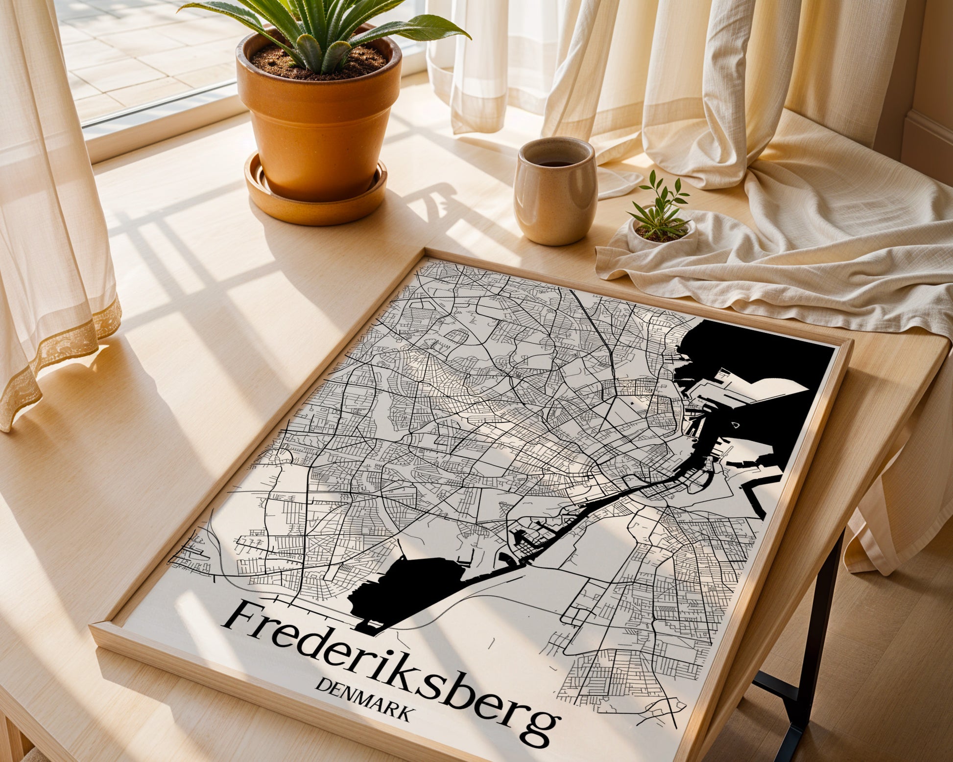 Frederiksberg Denmark City Map Poster - GroovyGrove