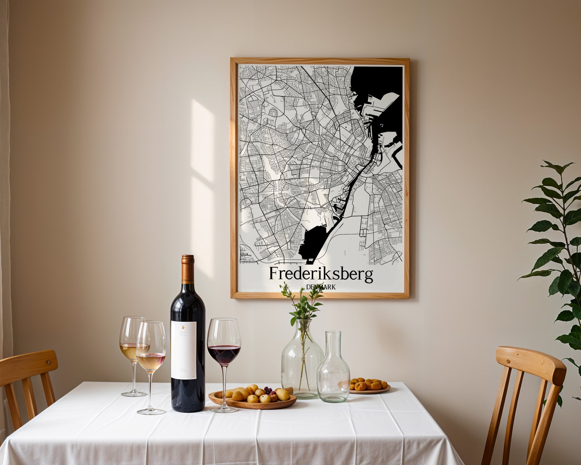 Frederiksberg Denmark City Map Poster - GroovyGrove