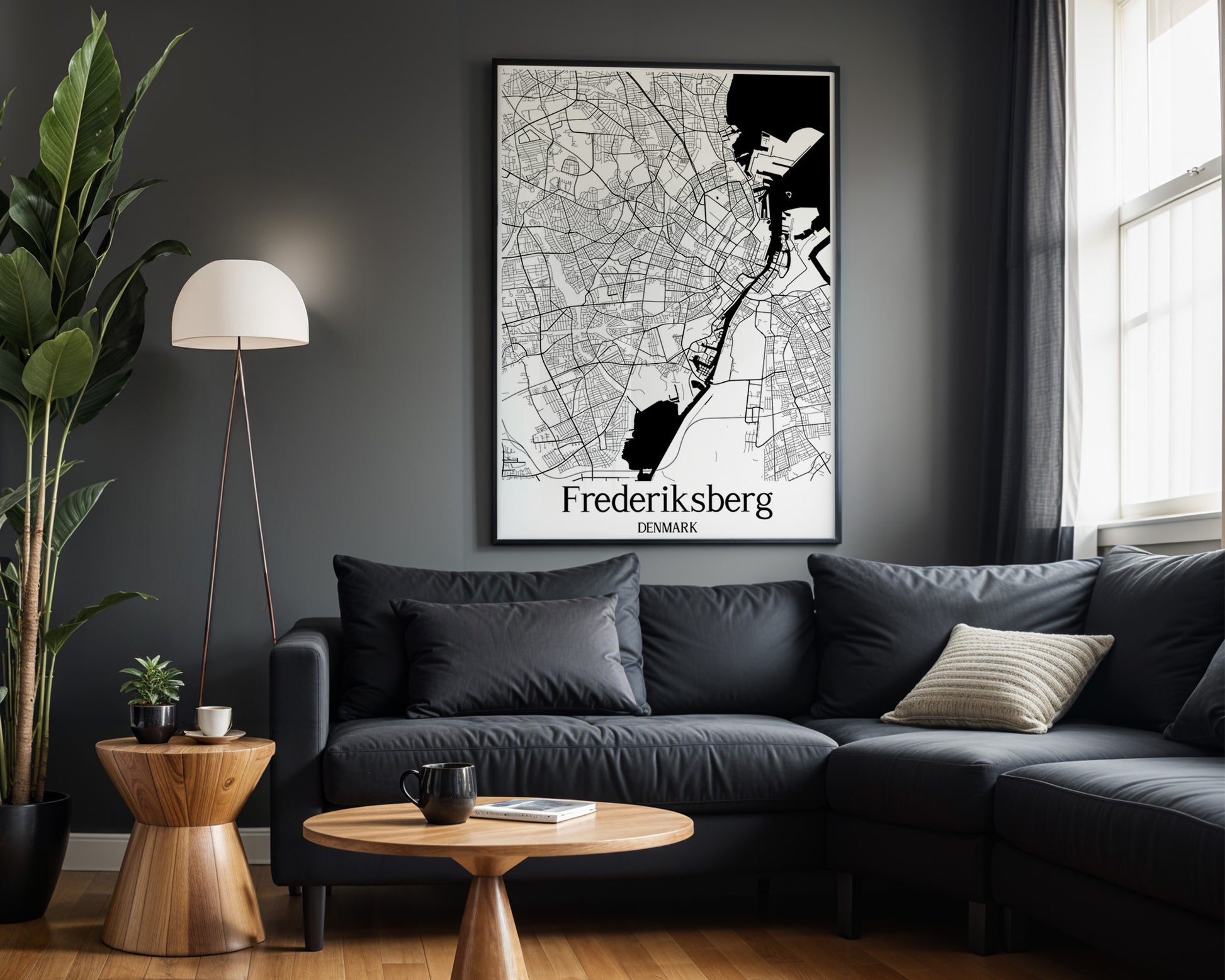 Frederiksberg Denmark City Map Poster - GroovyGrove