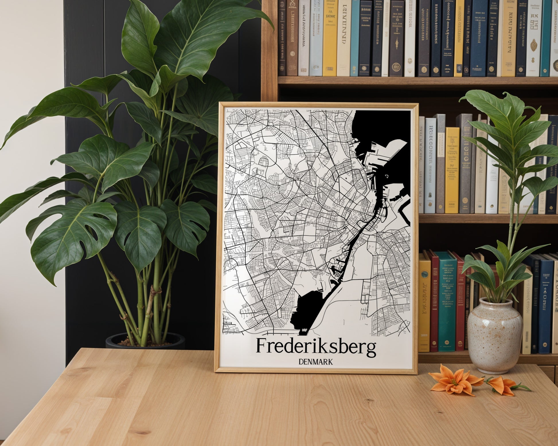 Frederiksberg Denmark City Map Poster - GroovyGrove