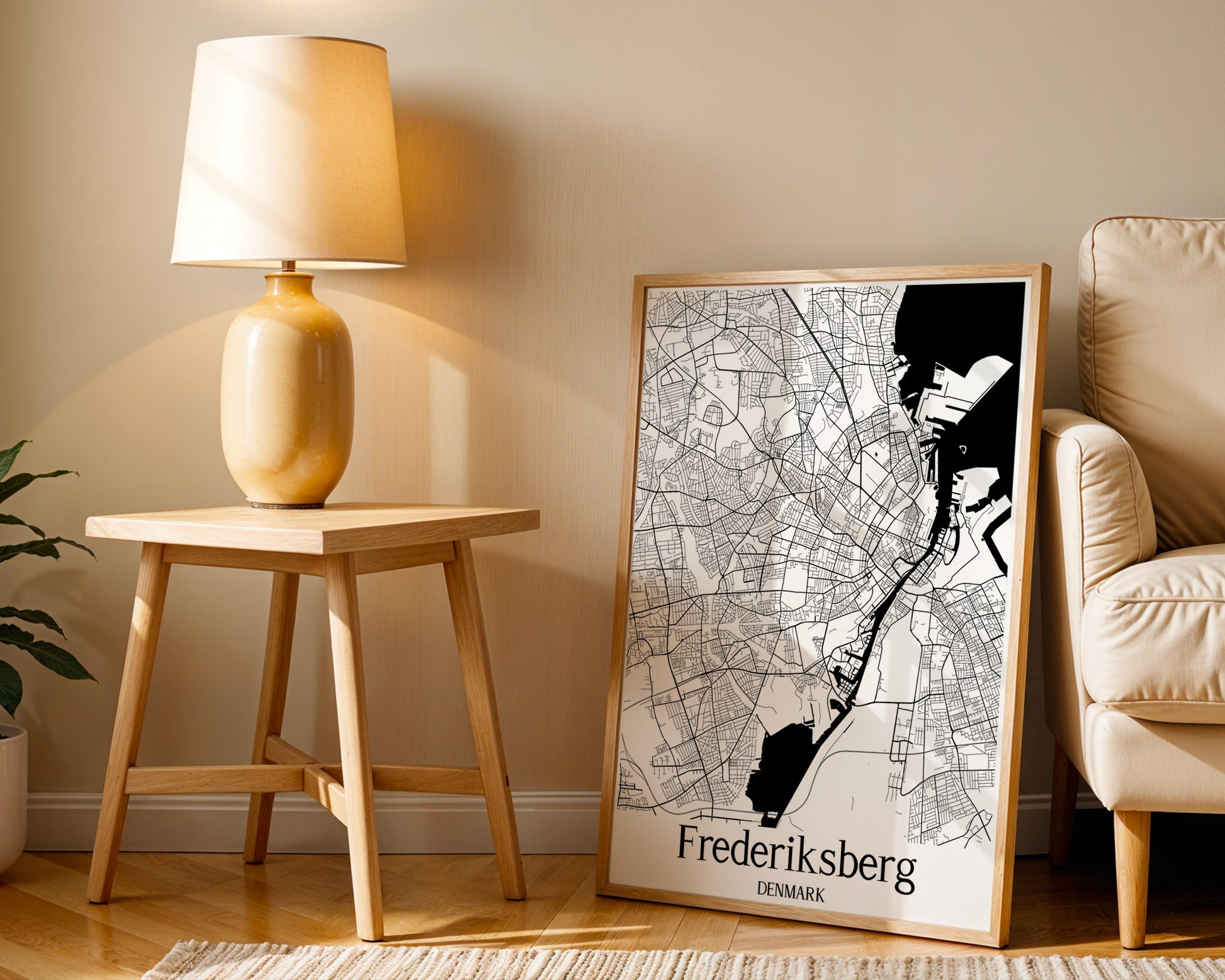 Frederiksberg Denmark City Map Poster - GroovyGrove