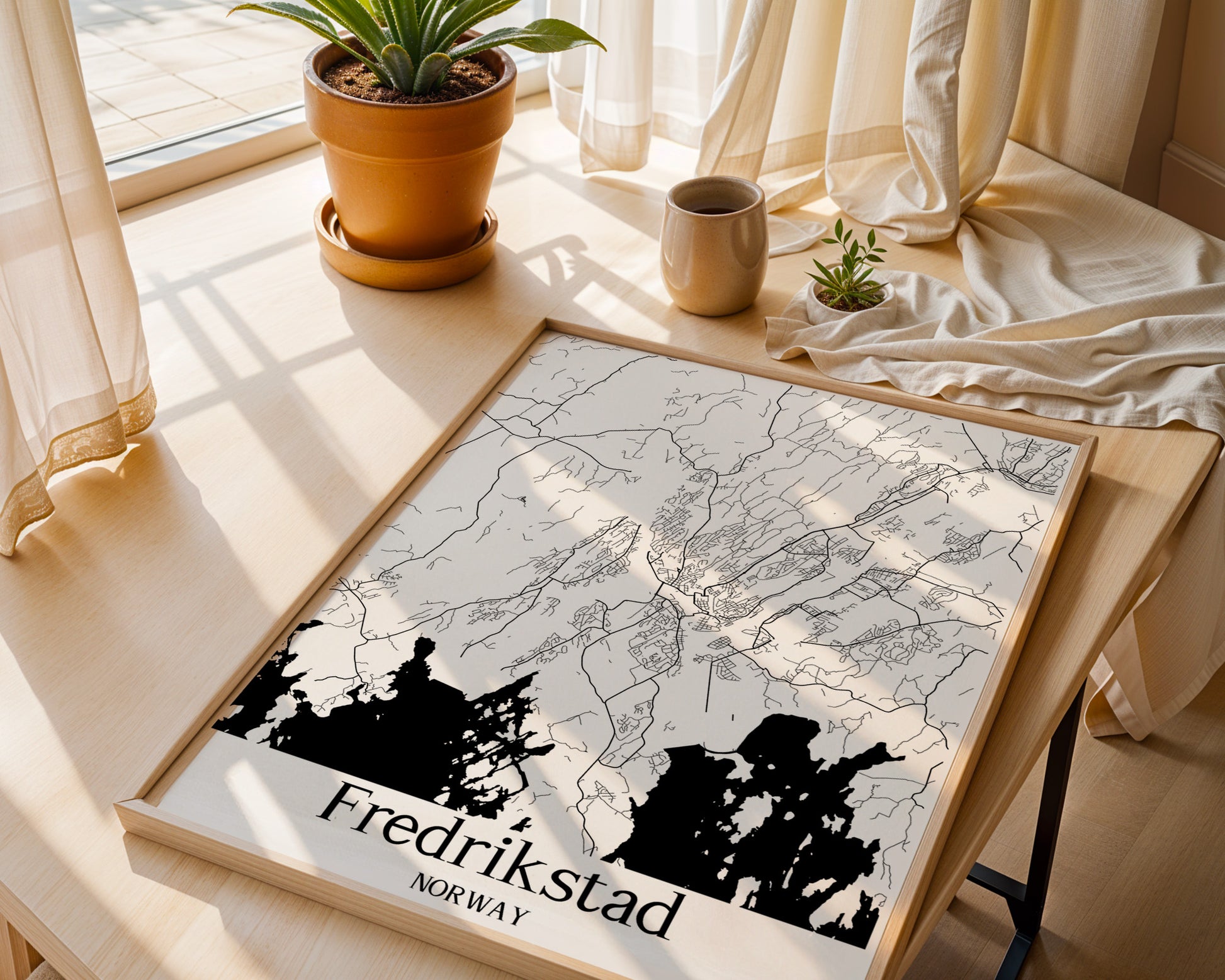 Fredrikstad Norway City Map Poster - GroovyGrove