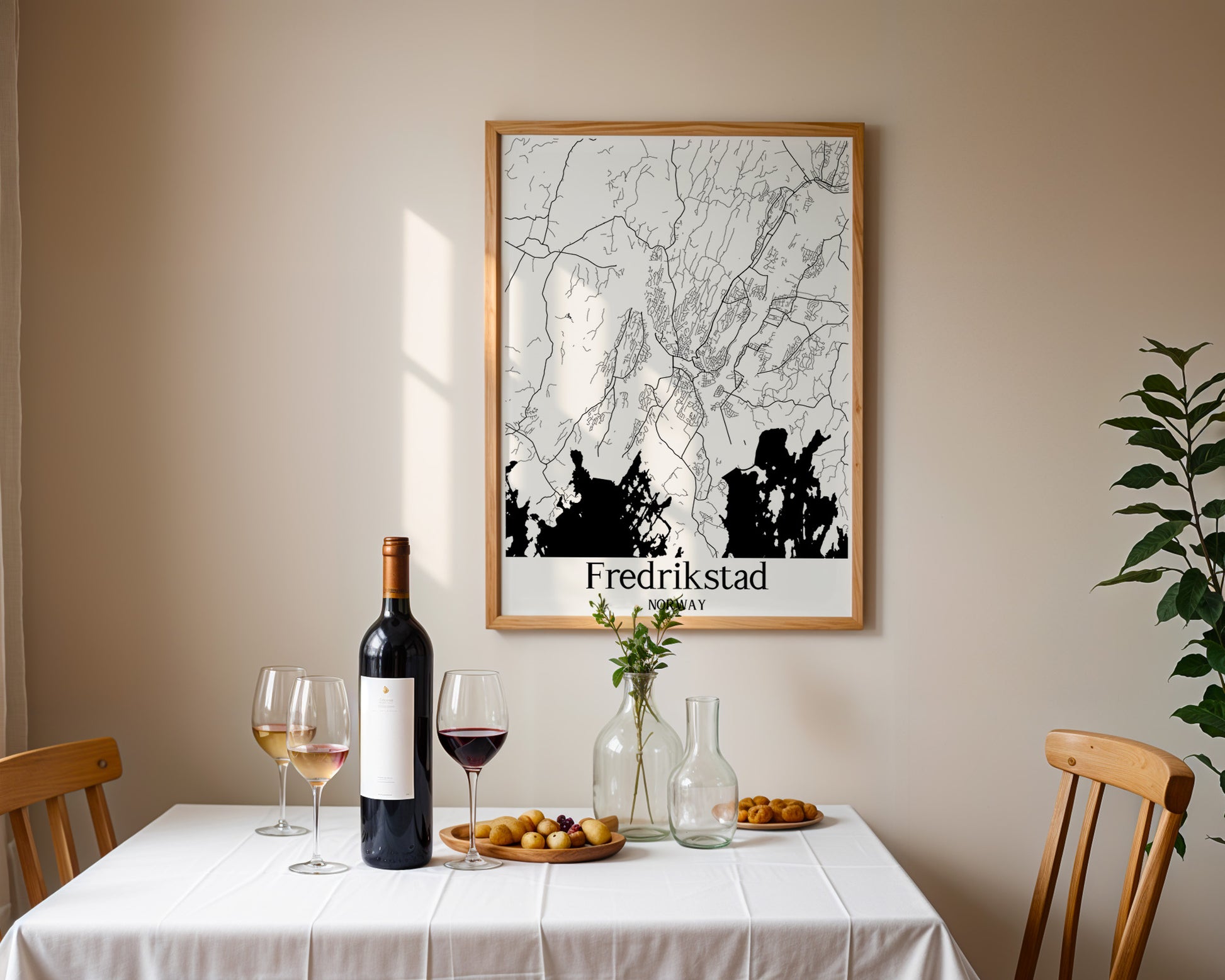 Fredrikstad Norway City Map Poster - GroovyGrove