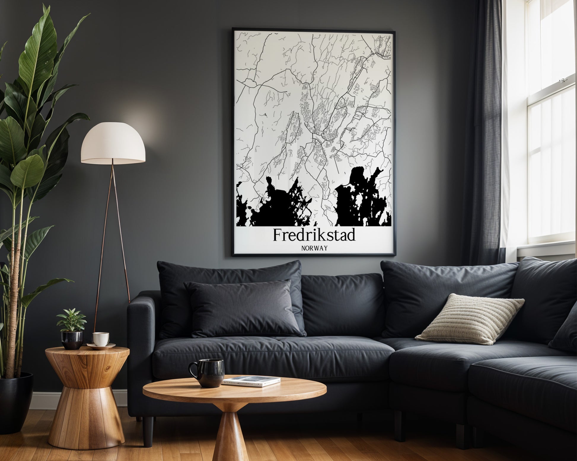 Fredrikstad Norway City Map Poster - GroovyGrove