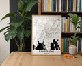 Fredrikstad Norway City Map Poster - GroovyGrove