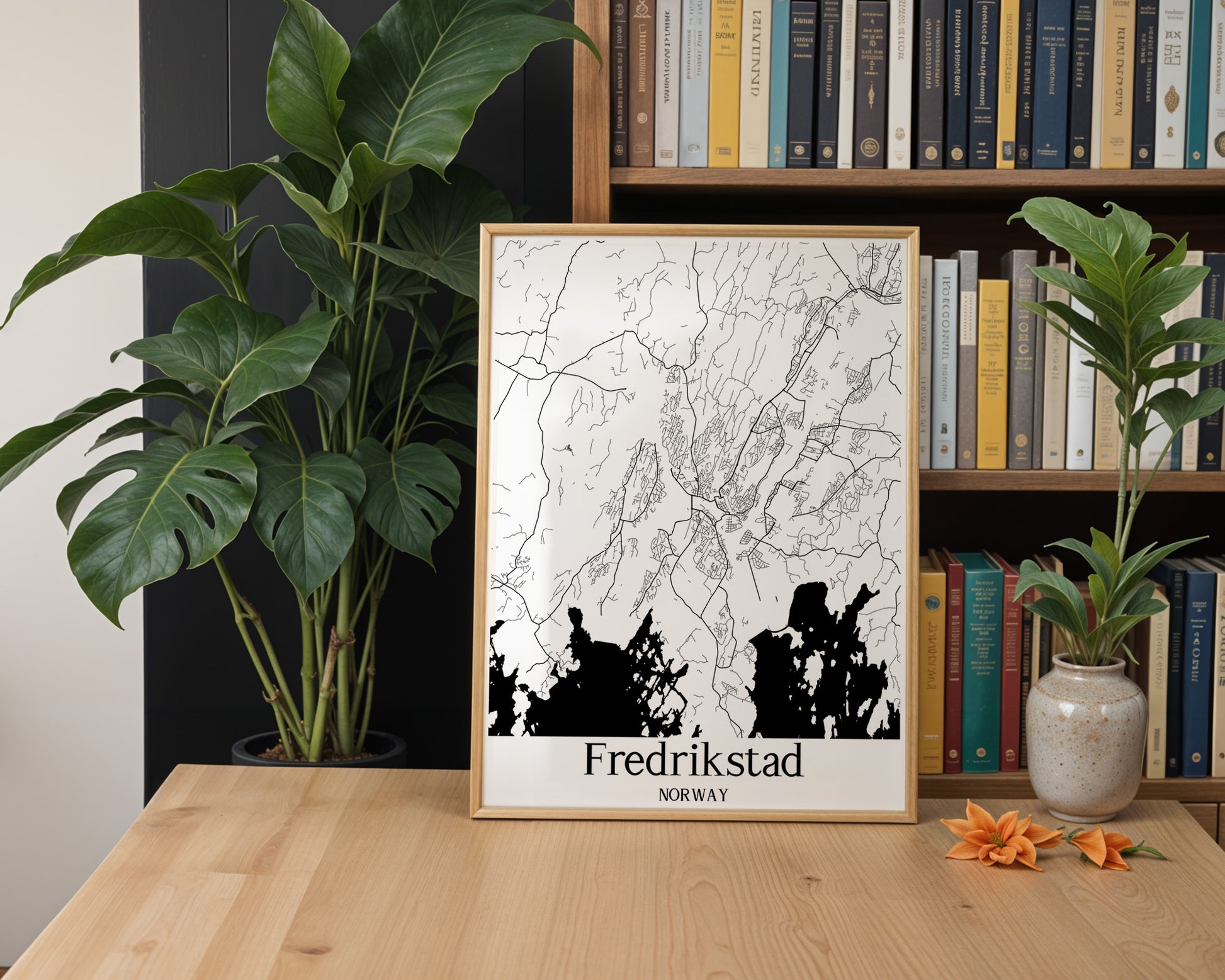 Fredrikstad Norway City Map Poster - GroovyGrove