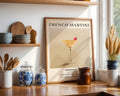 French Martini Vintage Cocktail Poster - GroovyGrove