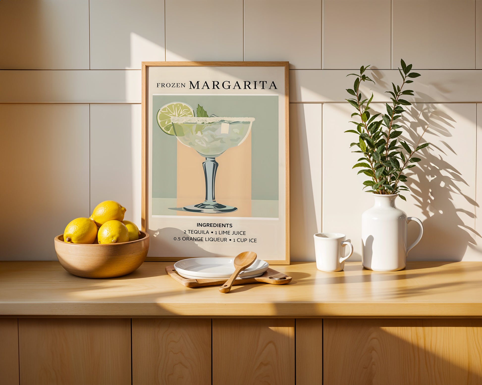 Frozen Margarita Vintage Cocktail Poster - GroovyGrove