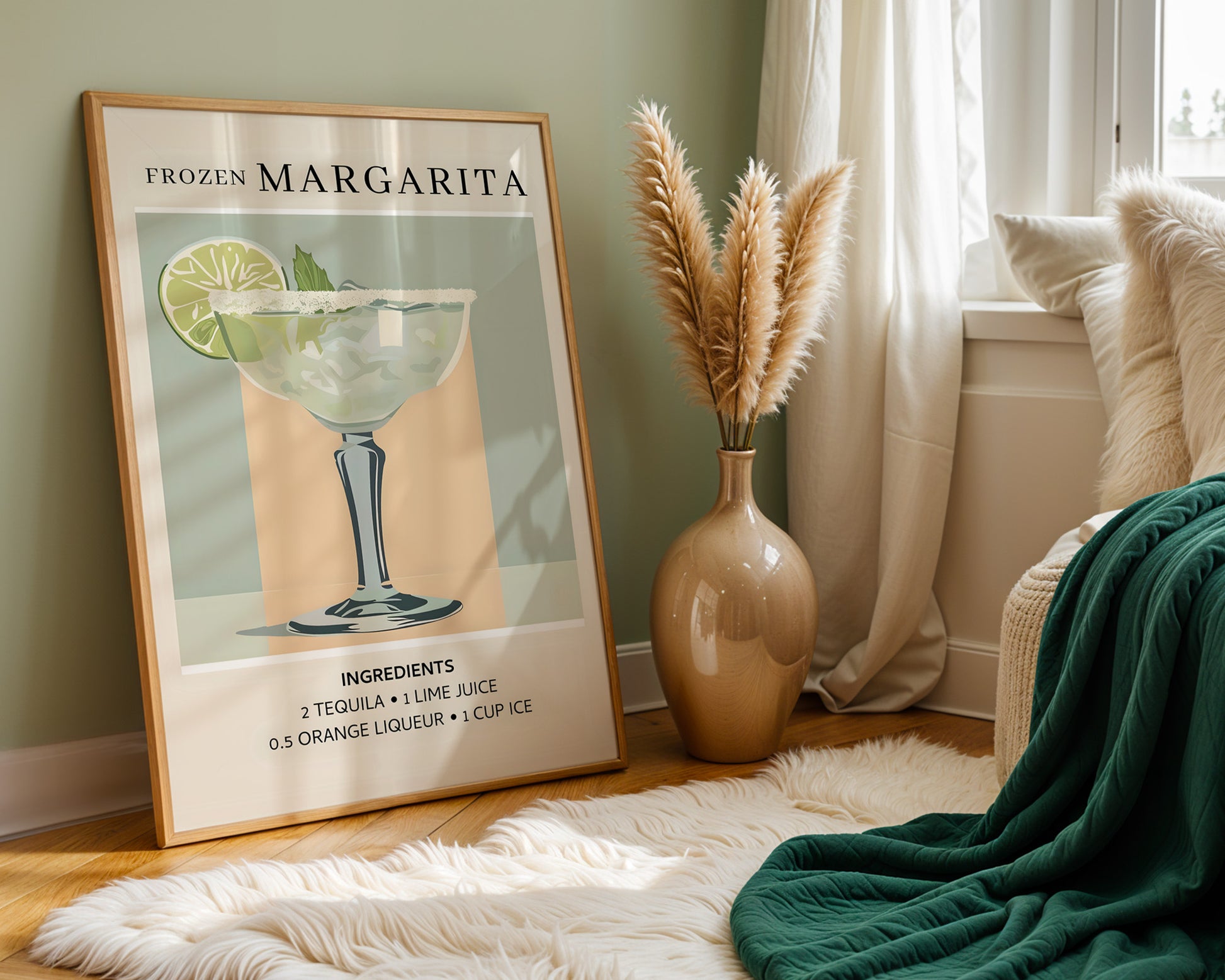 Frozen Margarita Vintage Cocktail Poster - GroovyGrove