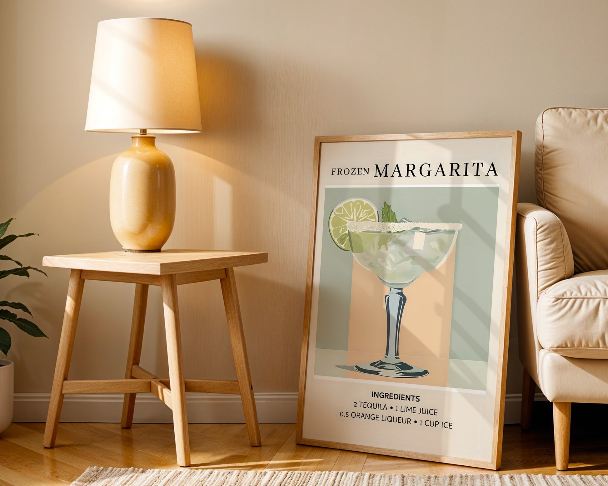 Frozen Margarita Vintage Cocktail Poster - GroovyGrove