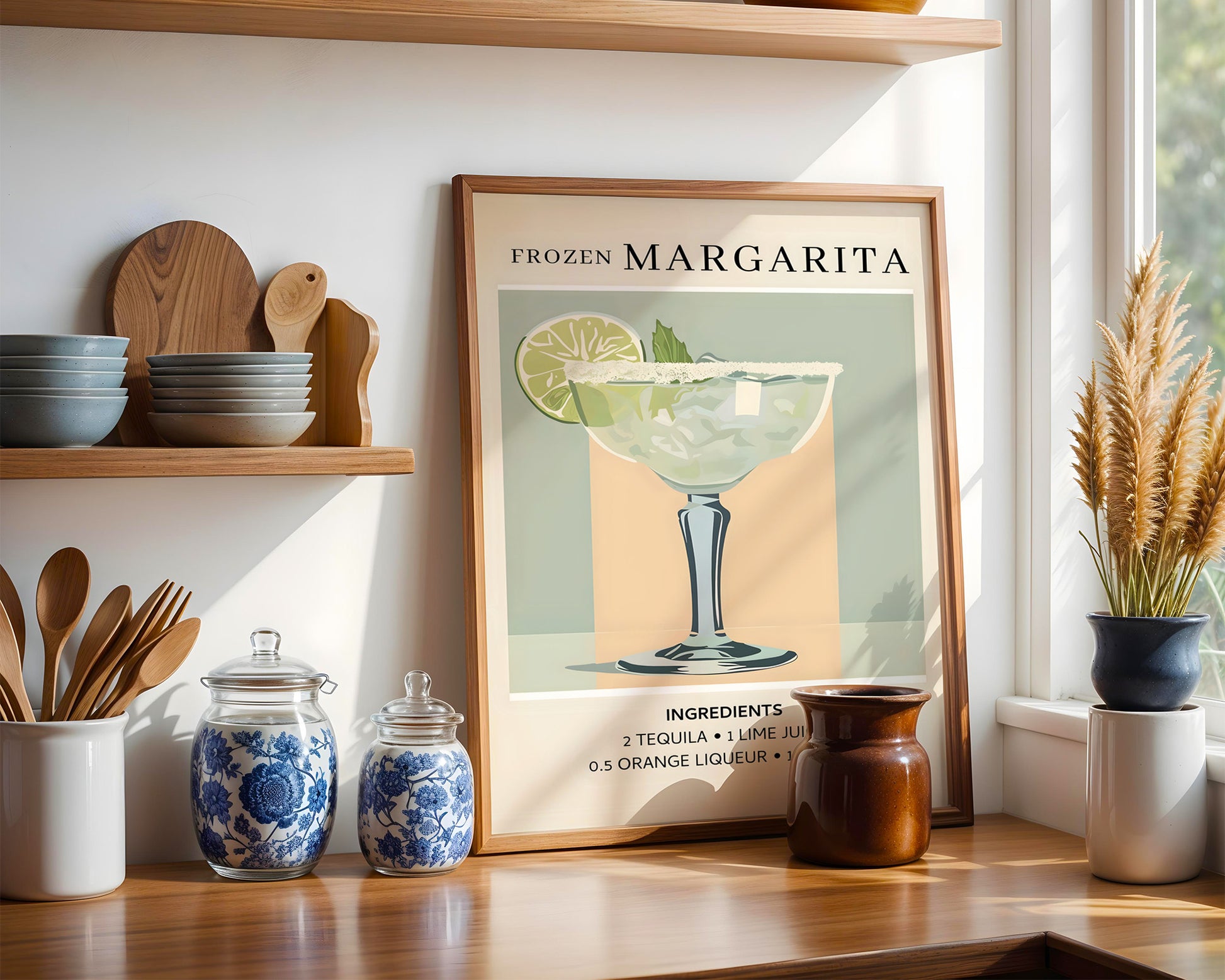 Frozen Margarita Vintage Cocktail Poster - GroovyGrove