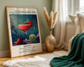 Frozen Strawberry Daiquiri Vintage Cocktail Poster - GroovyGrove