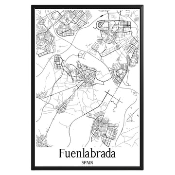 Fuenlabrada Spain City Map Poster - GroovyGrove