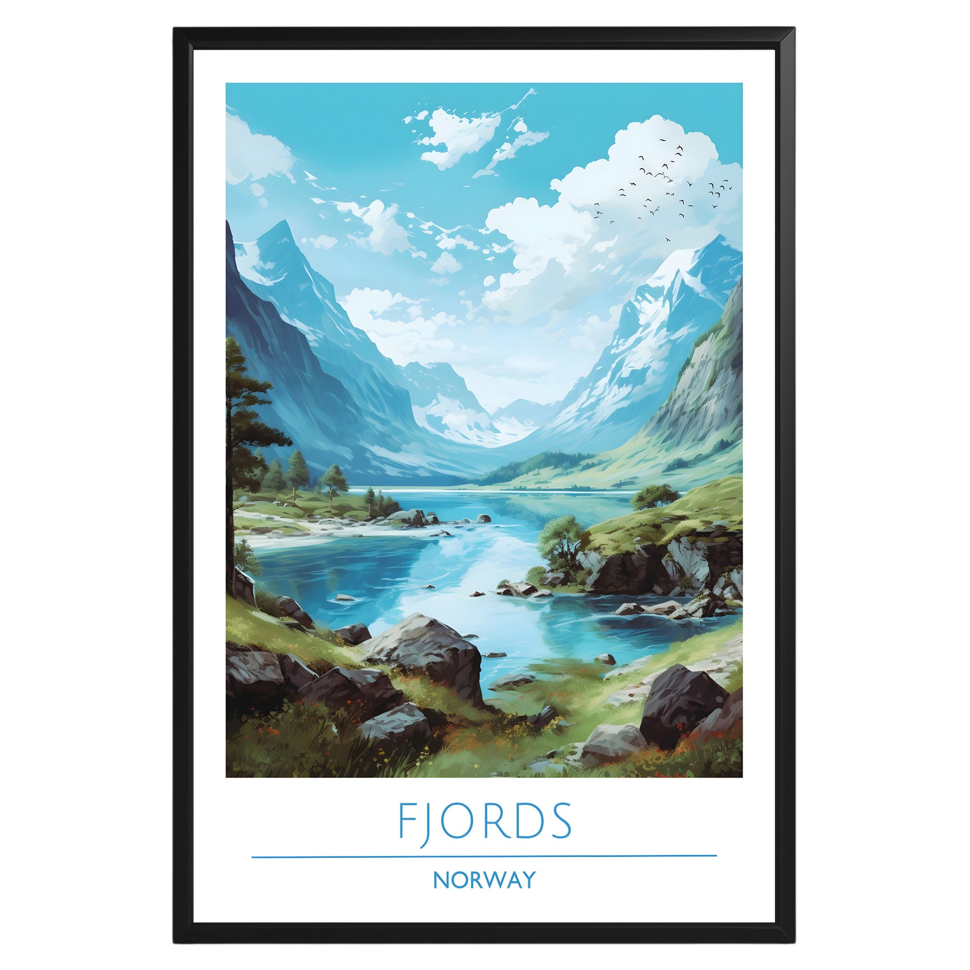 Fjords Norway Poster - GroovyGrove