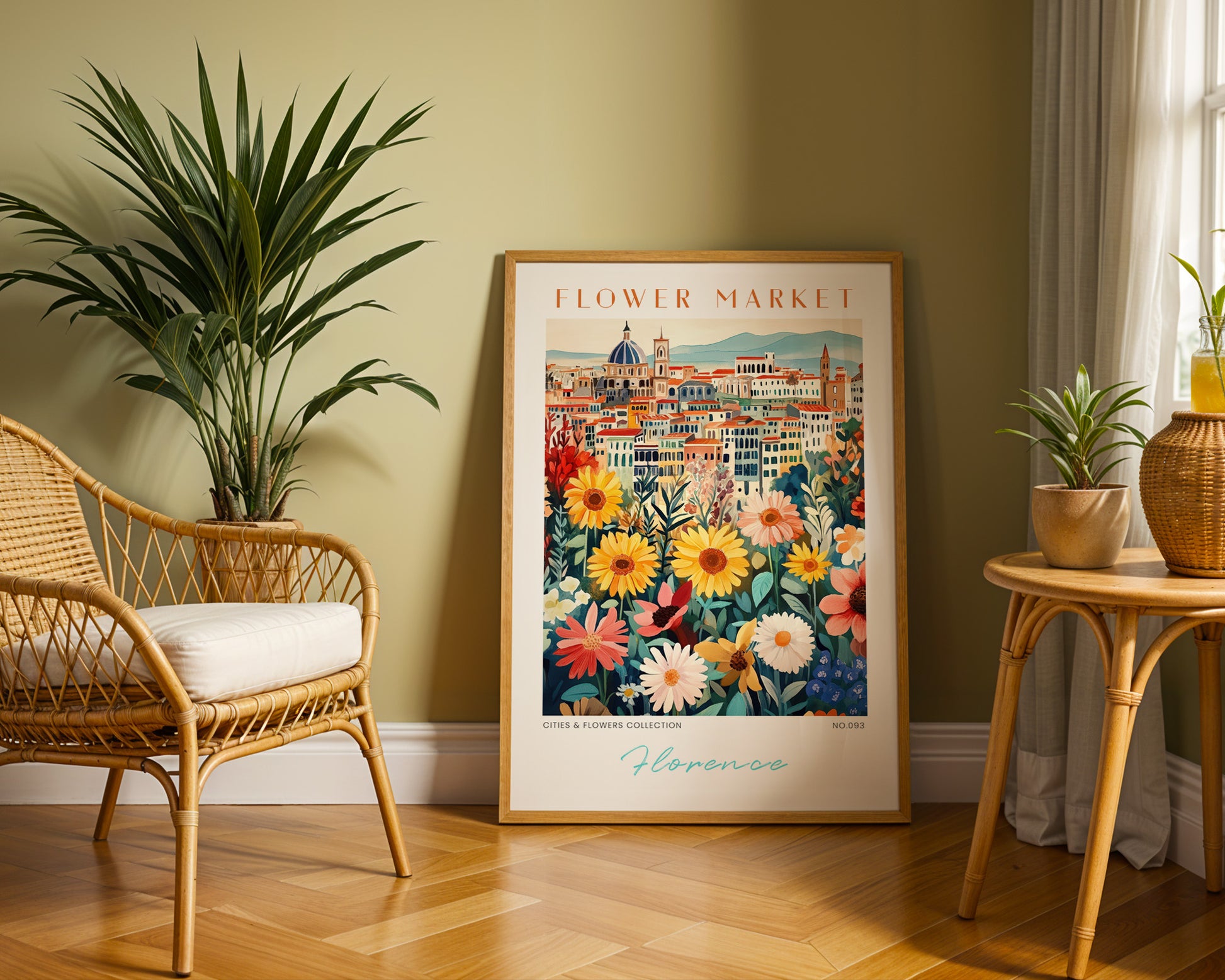 Florence Italy Flower Market Poster - GroovyGrove