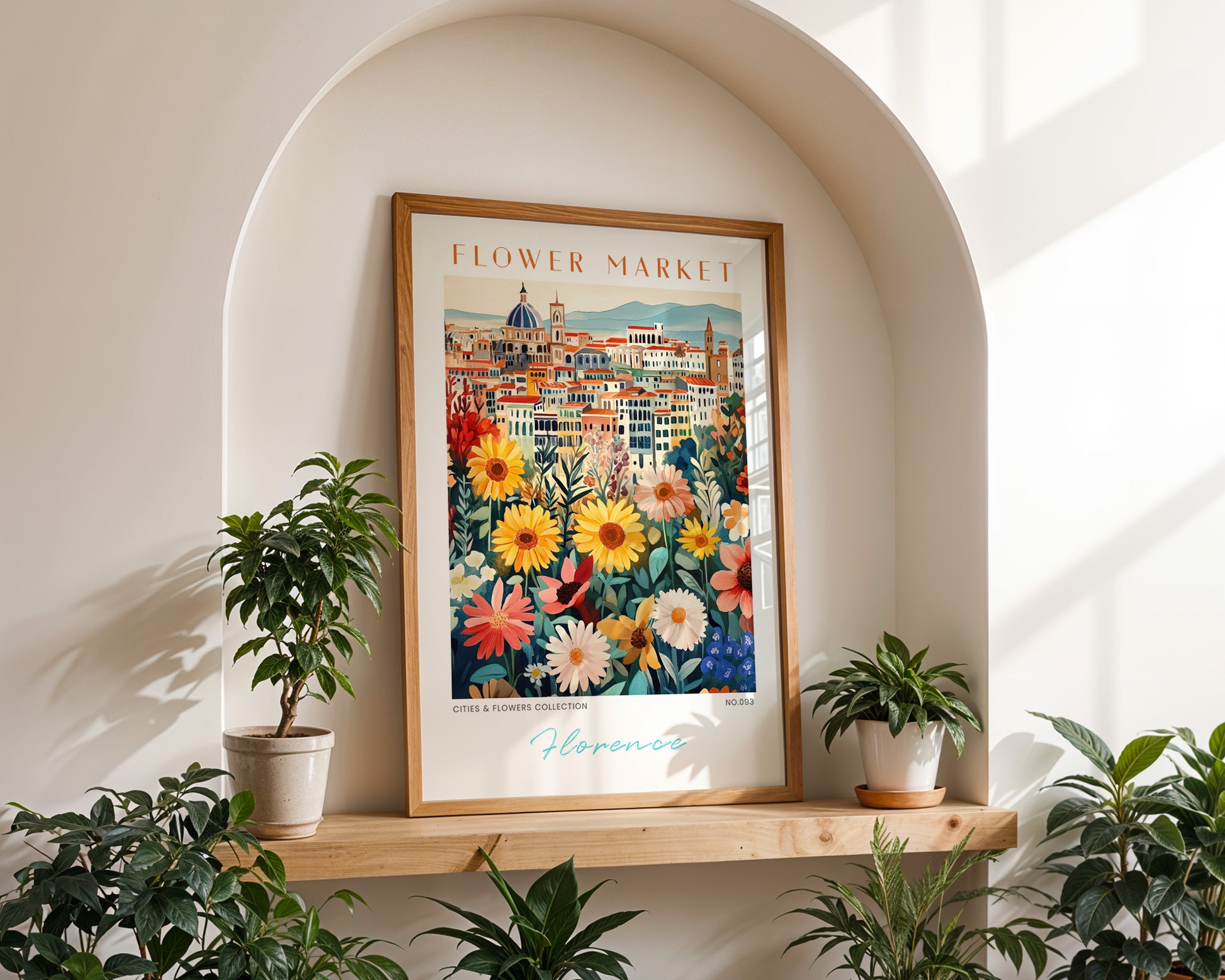 Florence Italy Flower Market Poster - GroovyGrove