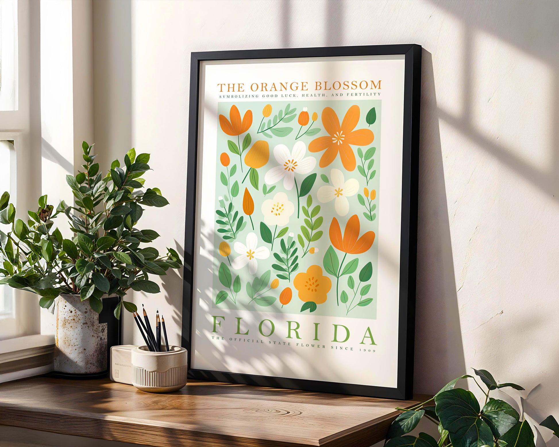 Florida State Flower Poster - GroovyGrove