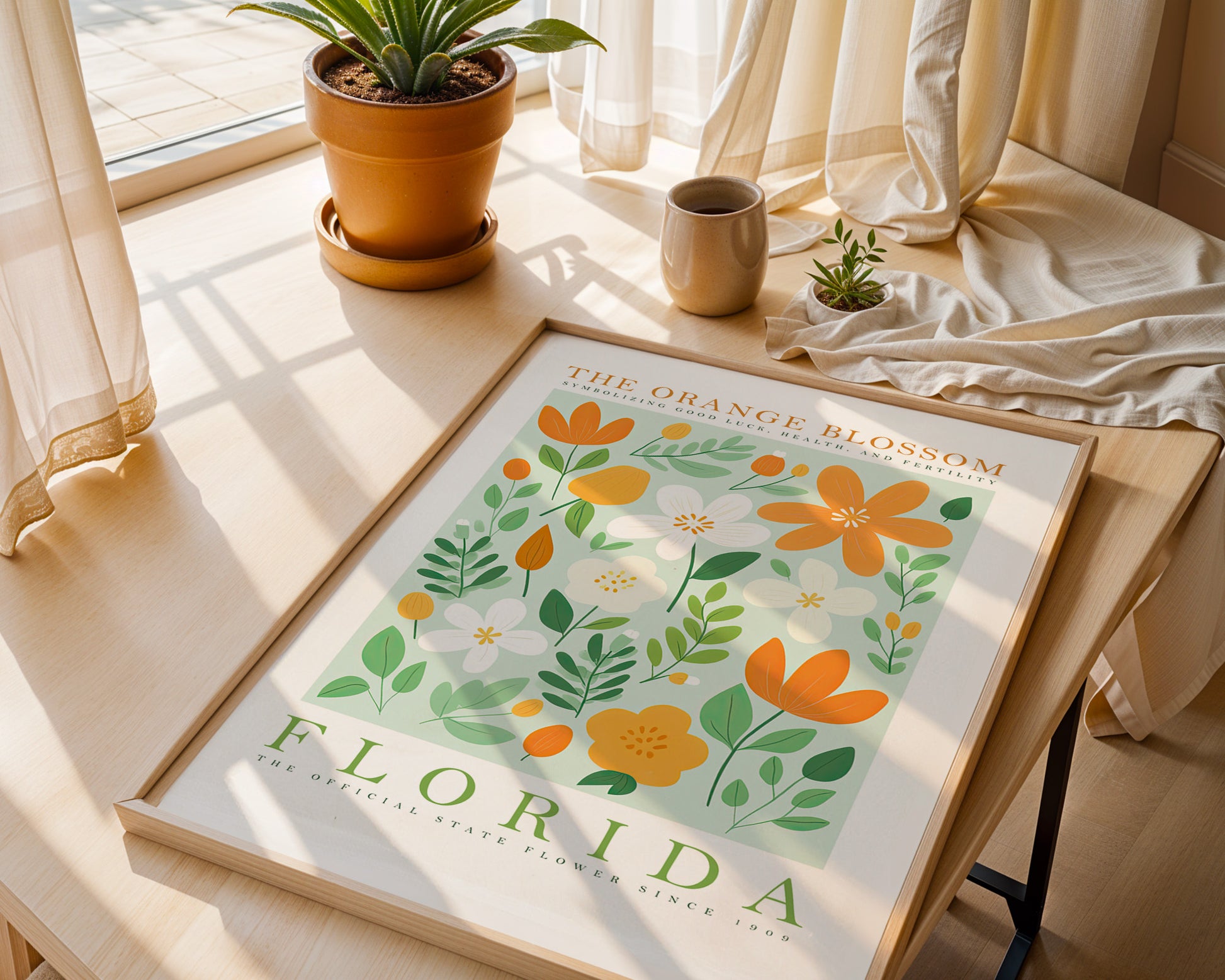 Florida State Flower Poster - GroovyGrove