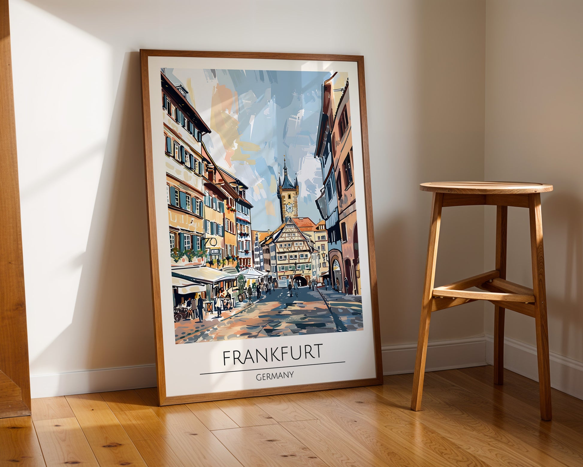 Frankfurt Germany Travel Poster - GroovyGrove