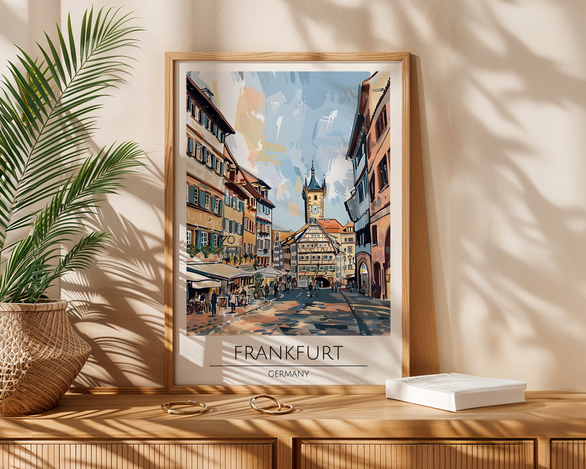 Frankfurt Germany Travel Poster - GroovyGrove