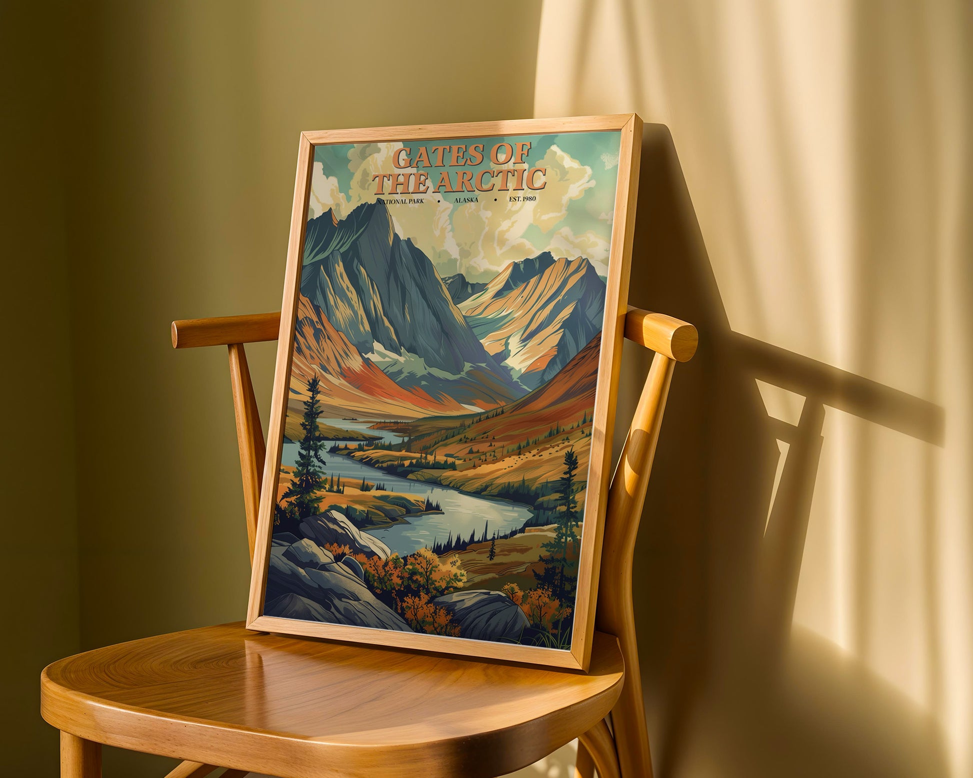 Gates of the Arctic National Park Vintage Poster - GroovyGrove