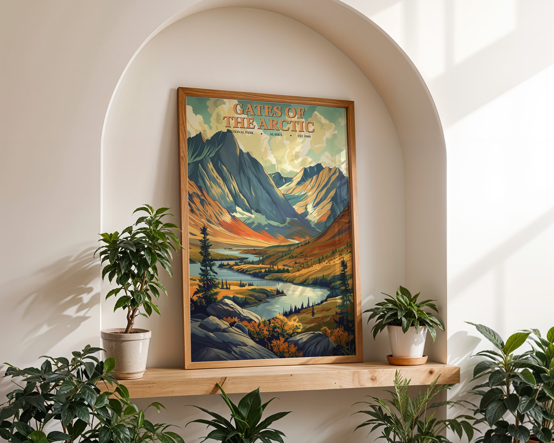 Gates of the Arctic National Park Vintage Poster - GroovyGrove