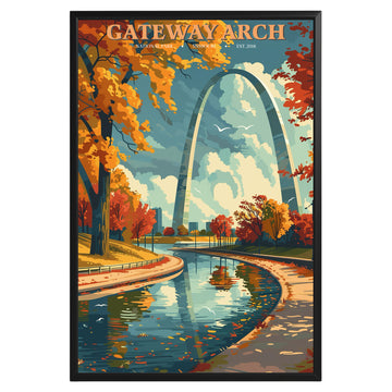 Gateway Arch National Park Vintage Poster - GroovyGrove