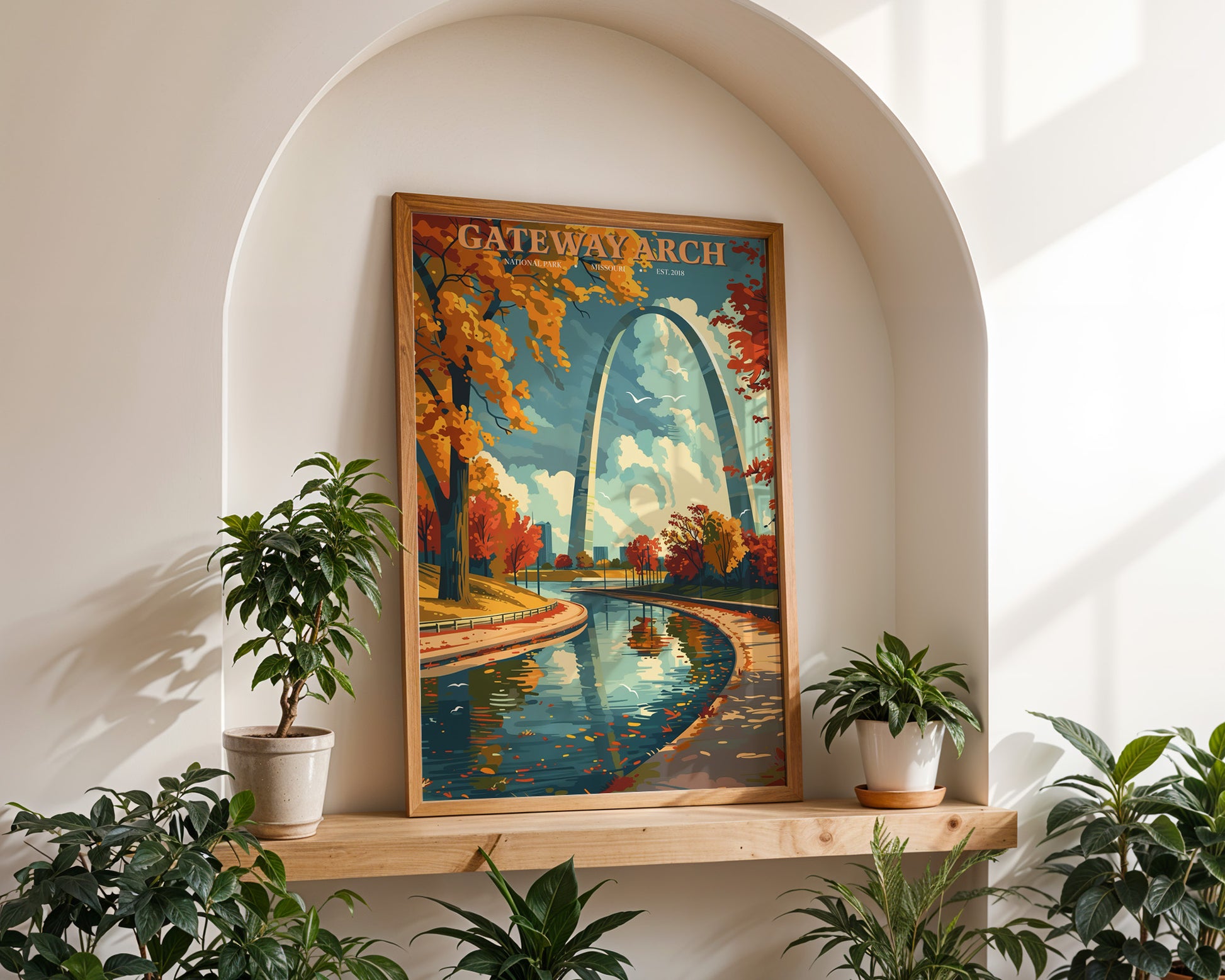 Gateway Arch National Park Vintage Poster - GroovyGrove