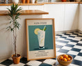 Gin Fizz Vintage Cocktail Poster - GroovyGrove