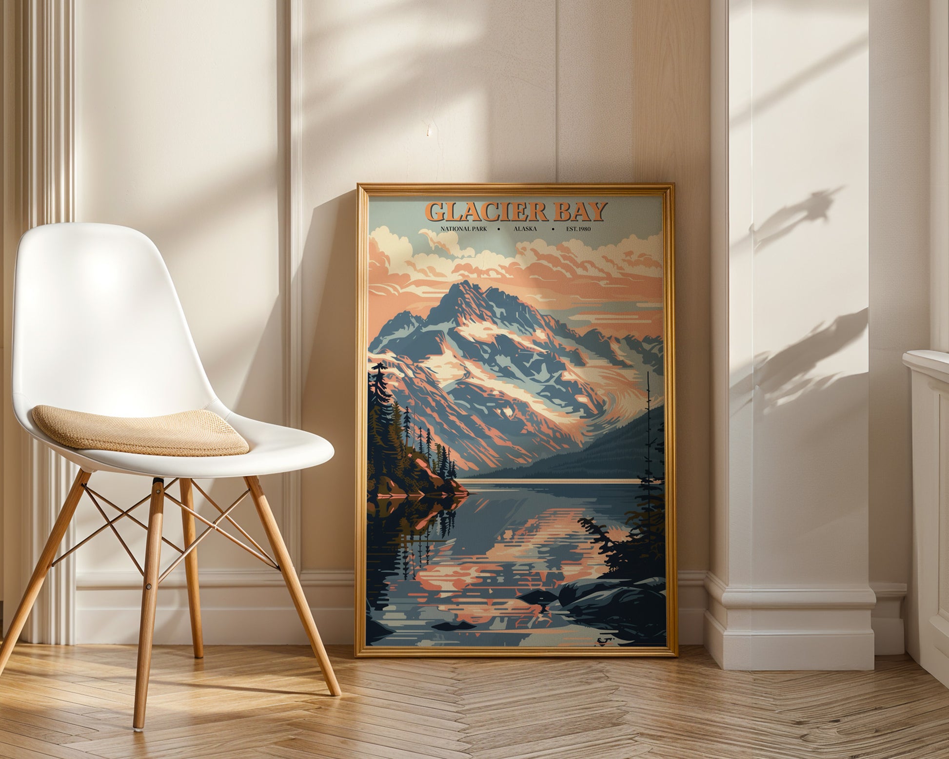 Glacier Bay National Park Vintage Poster - GroovyGrove