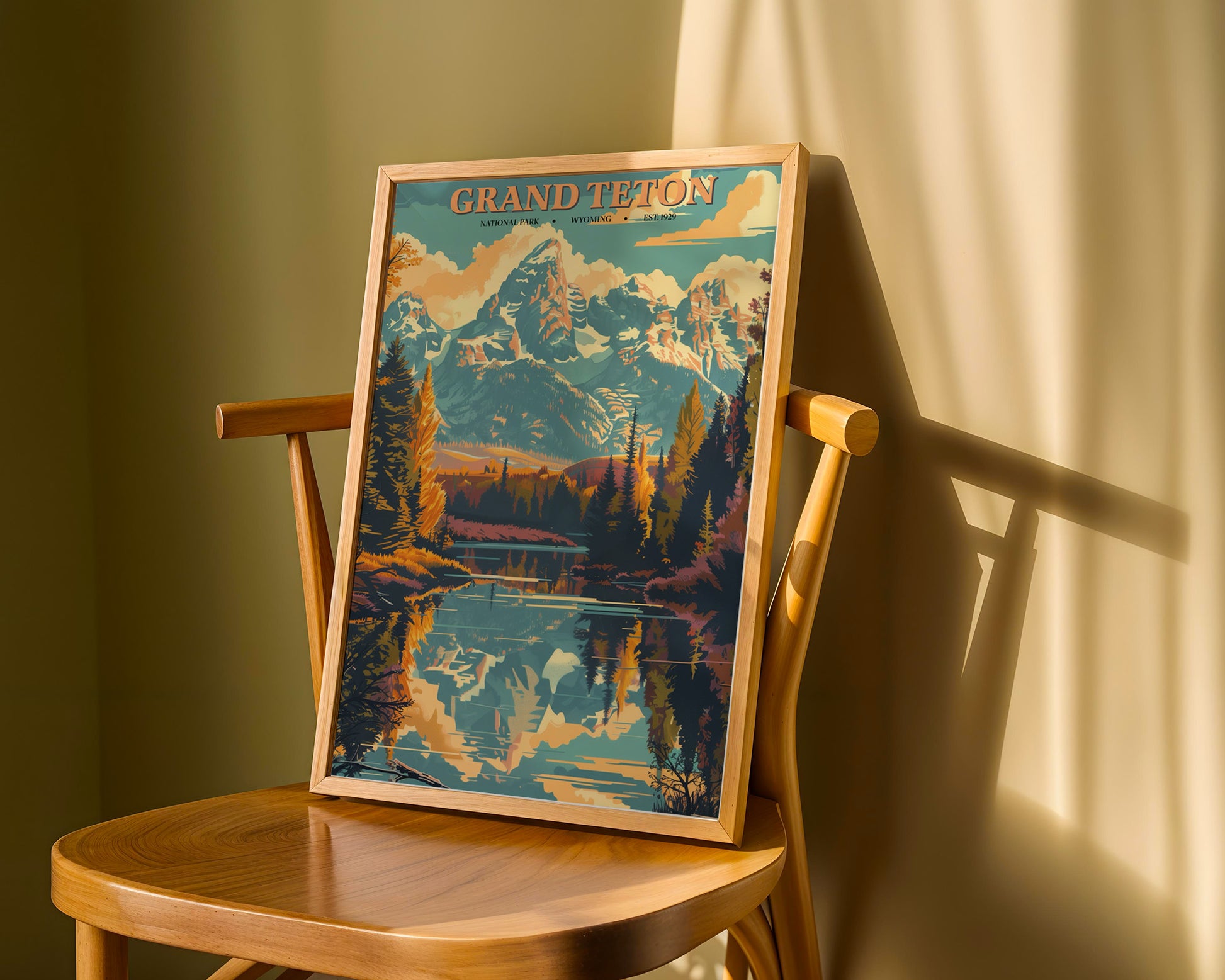 Grand Teton National Park Vintage Poster - GroovyGrove