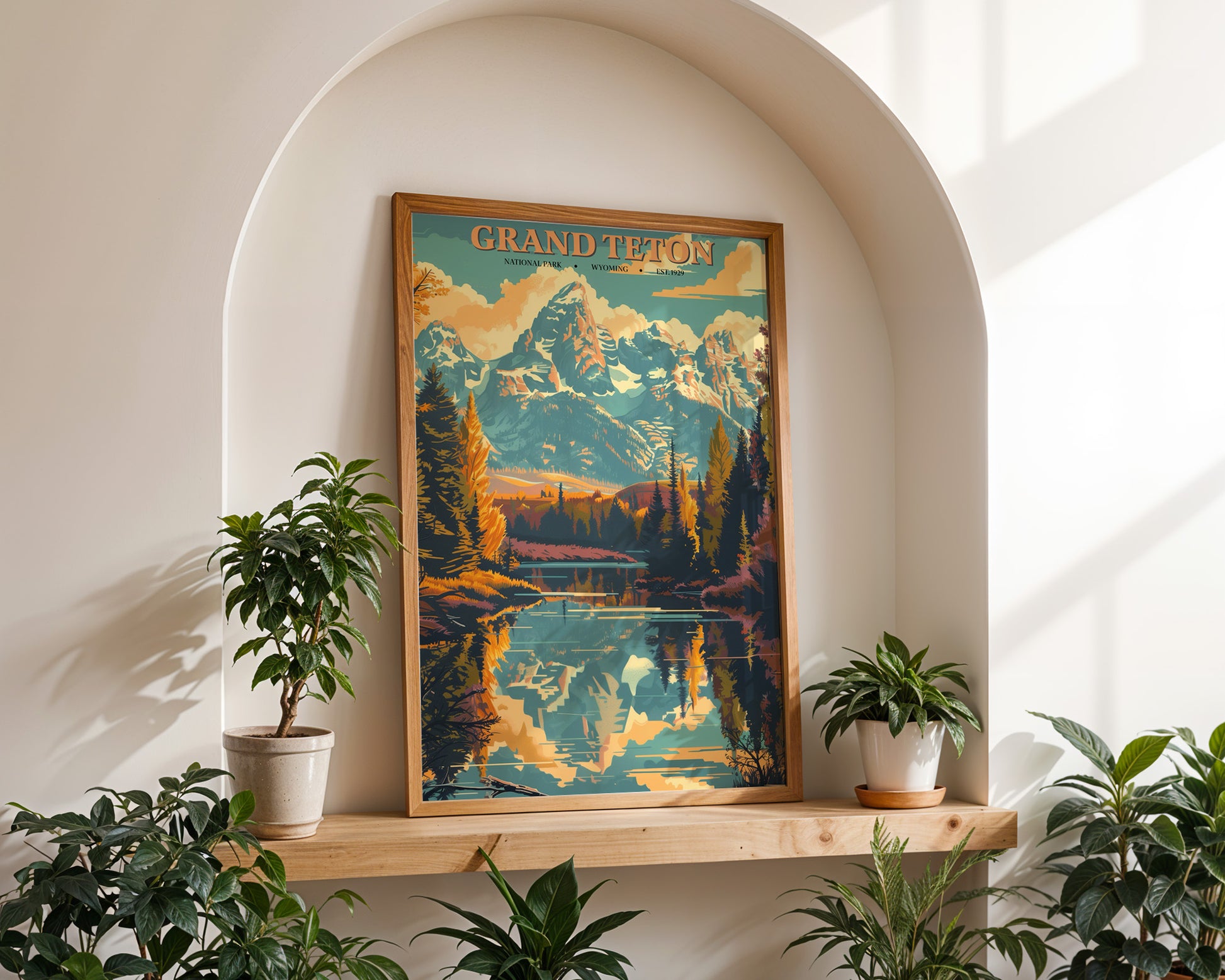 Grand Teton National Park Vintage Poster - GroovyGrove