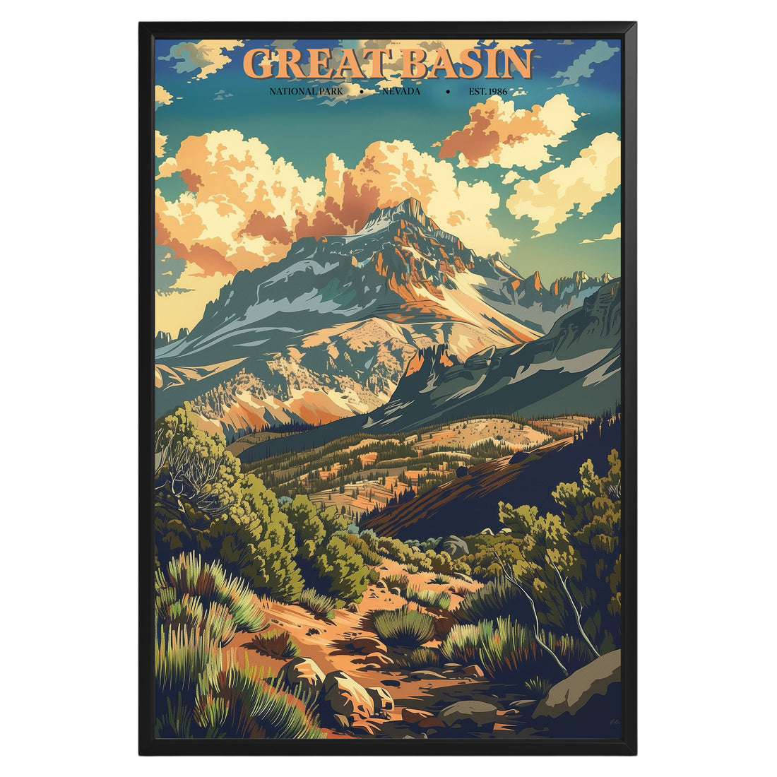 Great Basin National Park Vintage Poster - GroovyGrove