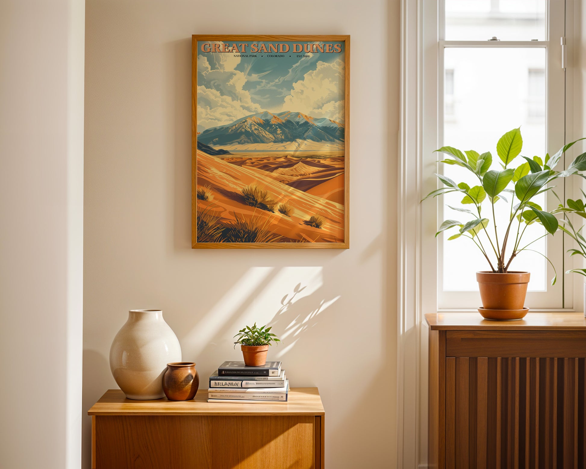 Great Sand Dunes National Park Vintage Poster - GroovyGrove