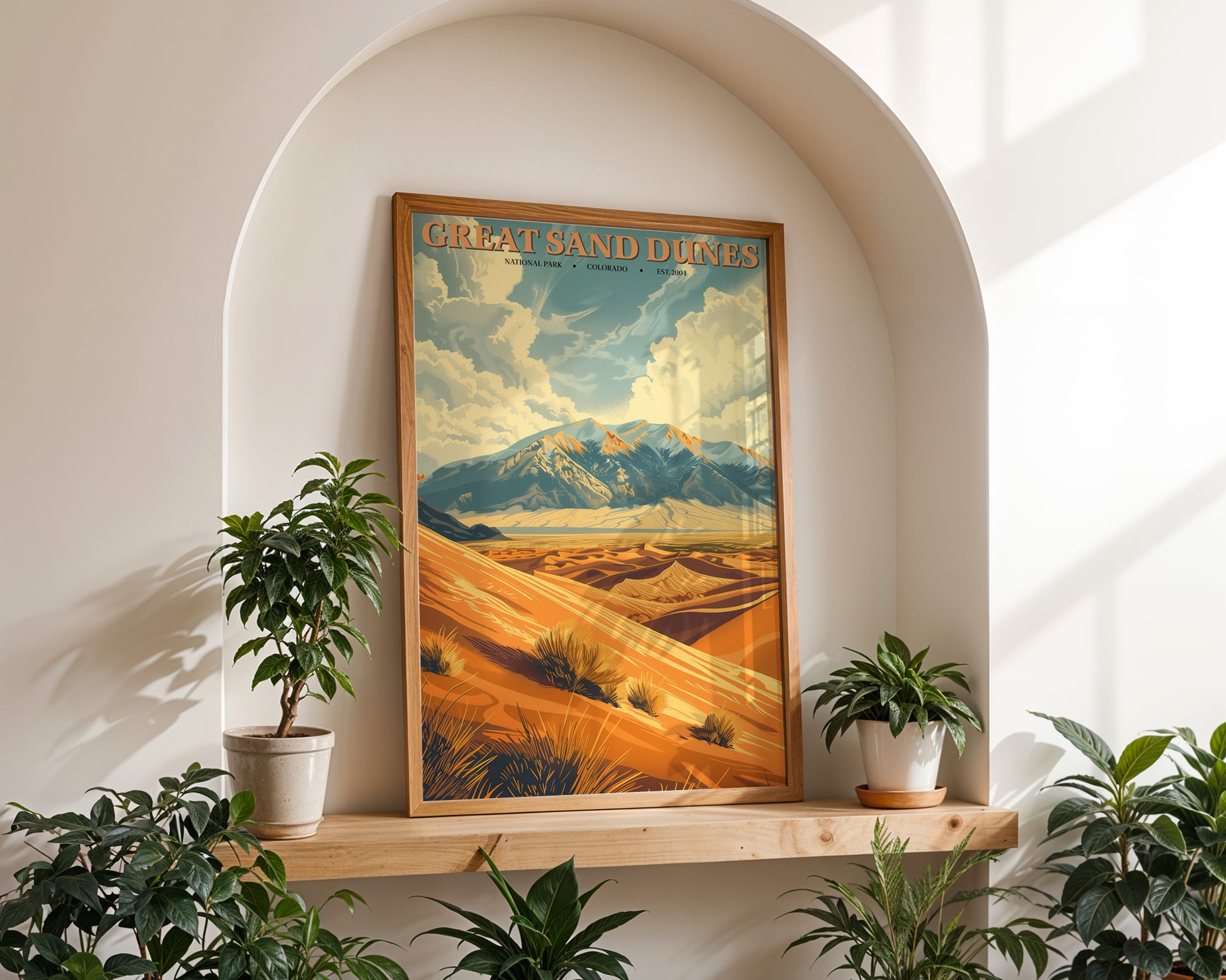 Great Sand Dunes National Park Vintage Poster - GroovyGrove