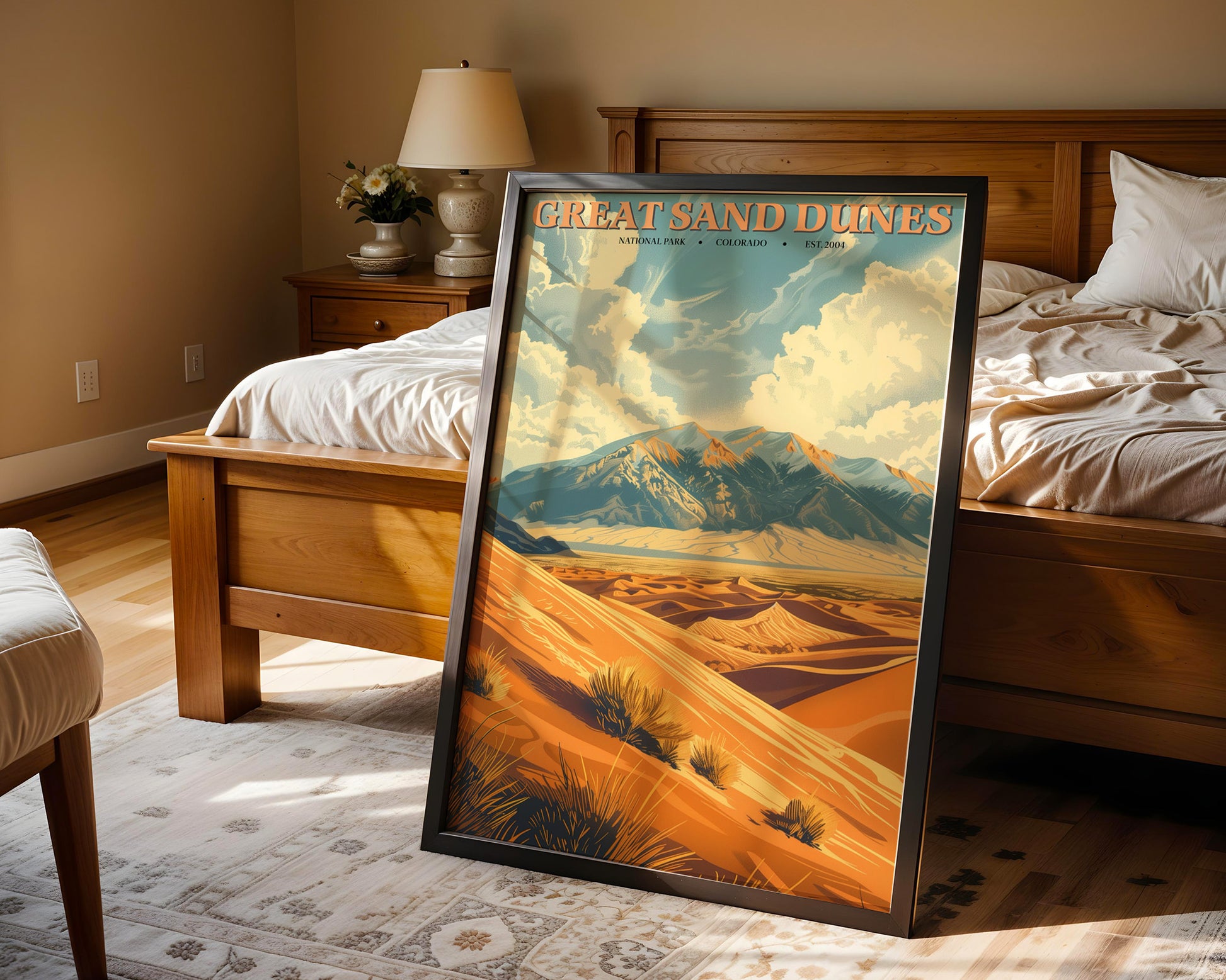 Great Sand Dunes National Park Vintage Poster - GroovyGrove