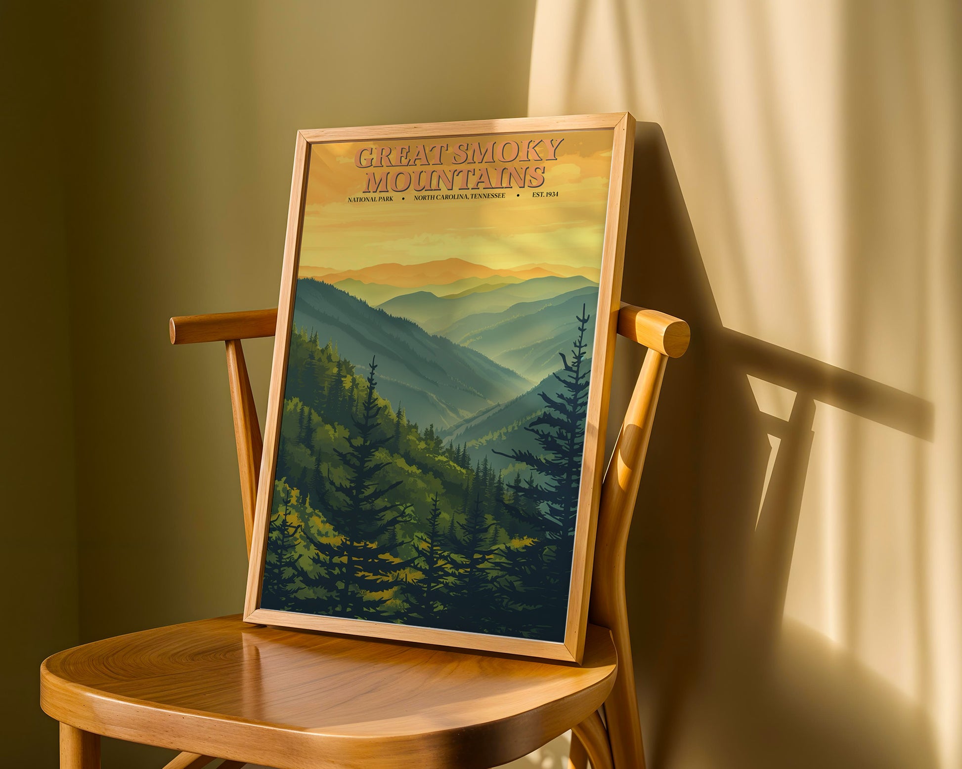 Great Smoky Mountains National Park Vintage Poster - GroovyGrove