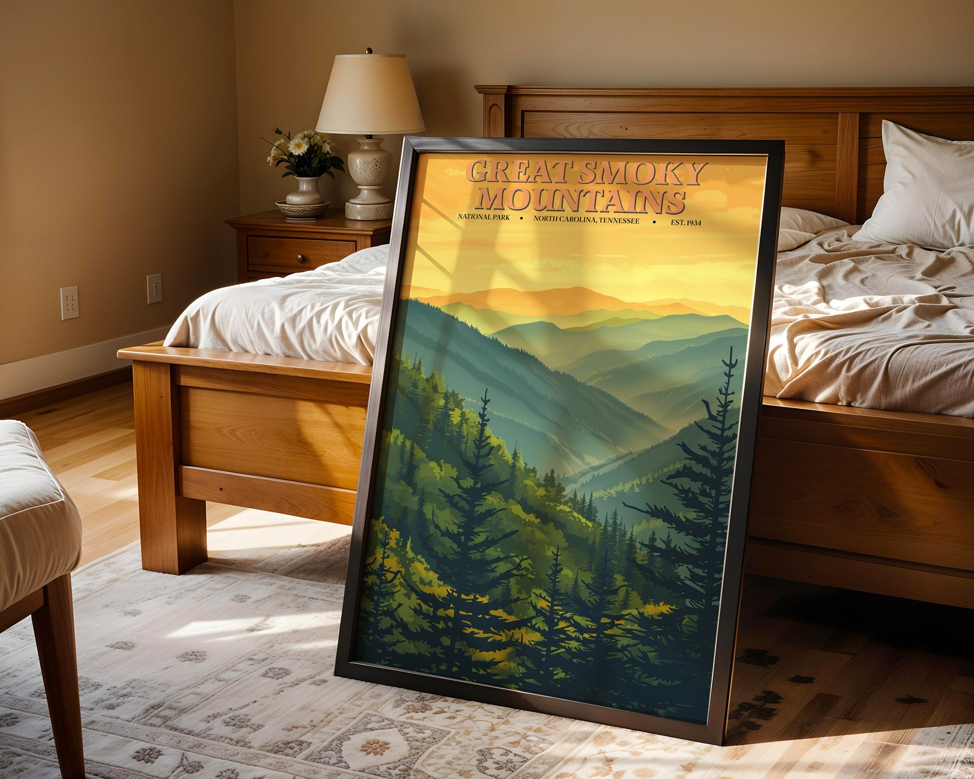 Great Smoky Mountains National Park Vintage Poster - GroovyGrove