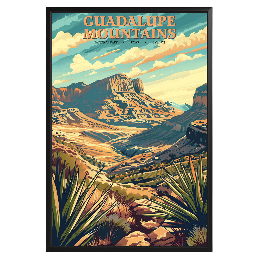 Guadalupe Mountains National Park Vintage Poster - GroovyGrove