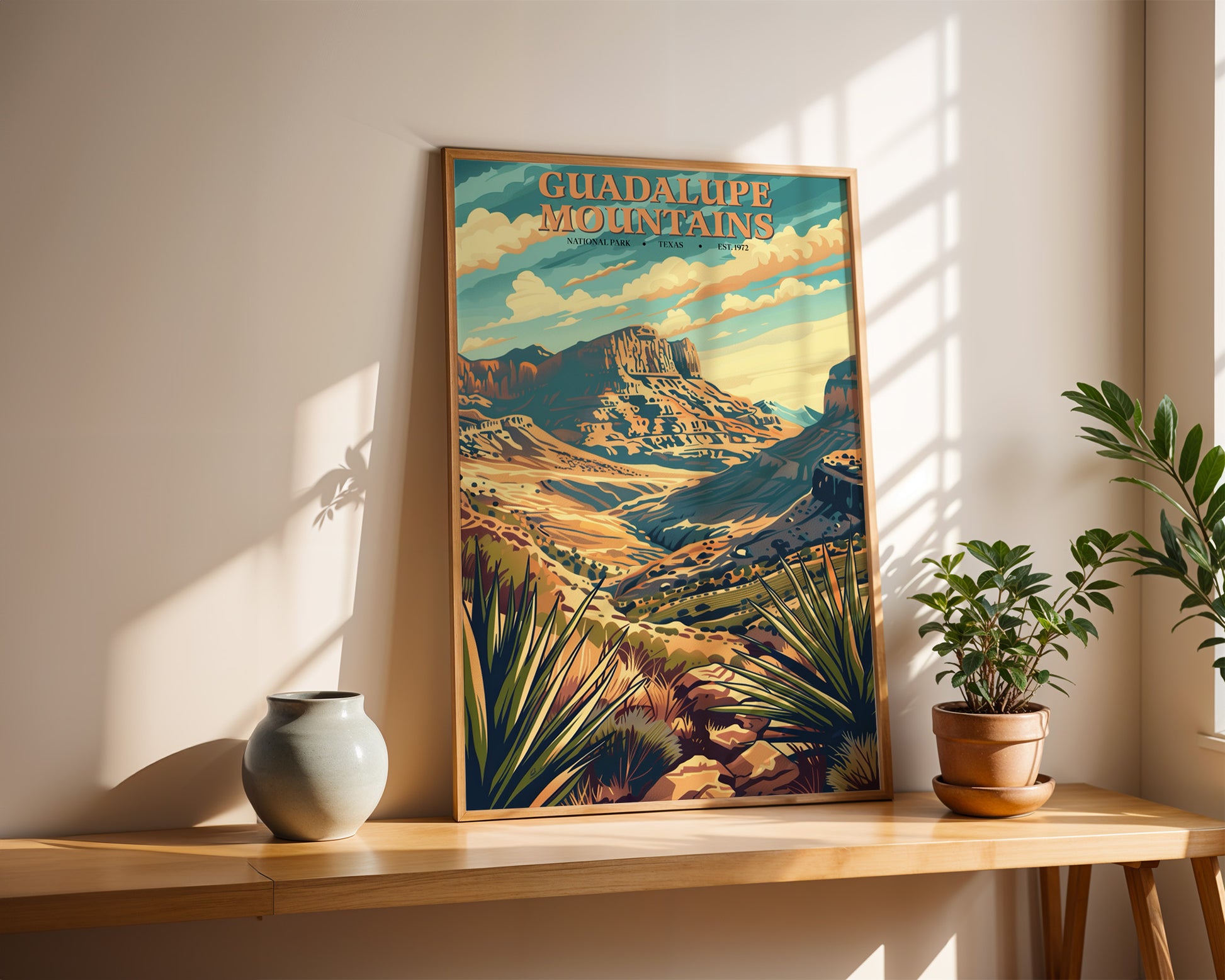 Guadalupe Mountains National Park Vintage Poster - GroovyGrove