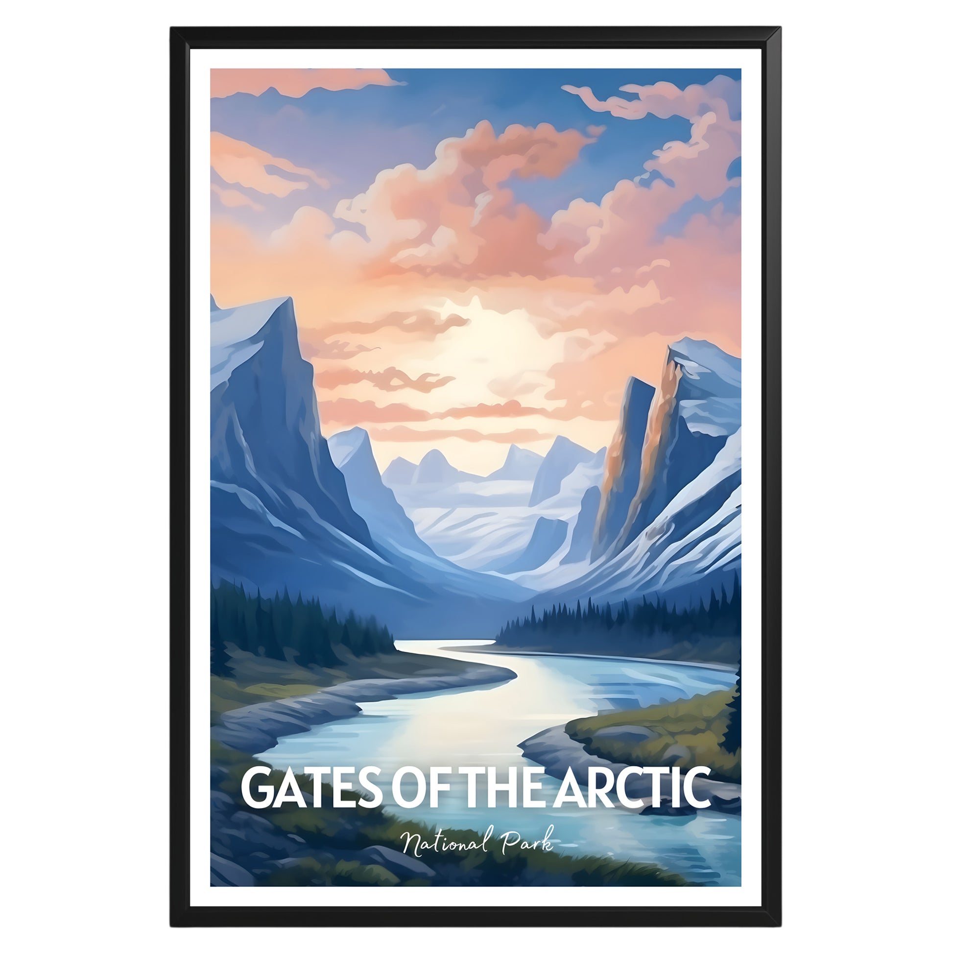 Gates of the Arctic National Park Poster - GroovyGrove