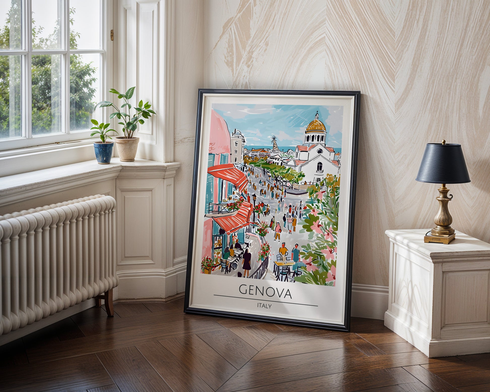 Genova Italy Travel Poster - GroovyGrove