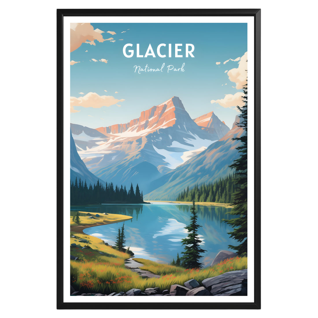 Glacier National Park Poster - GroovyGrove